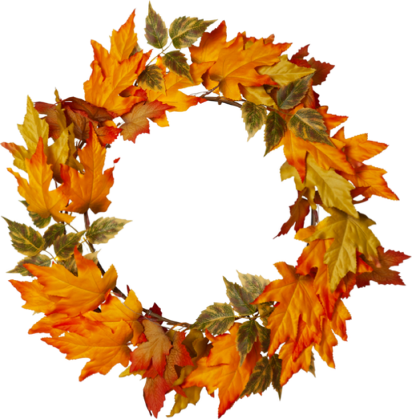 Krans Autumn 45 cm Oransje
