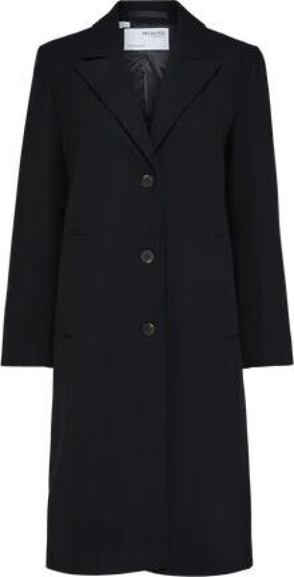 New Alma Wool Coat - Black 34