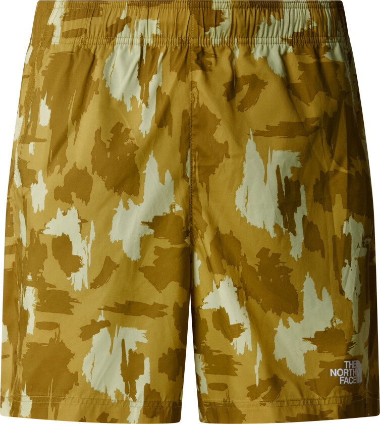 Men's Mountain Athletics 24/7 7" Printed Shorts Amber Green Aop Print S
