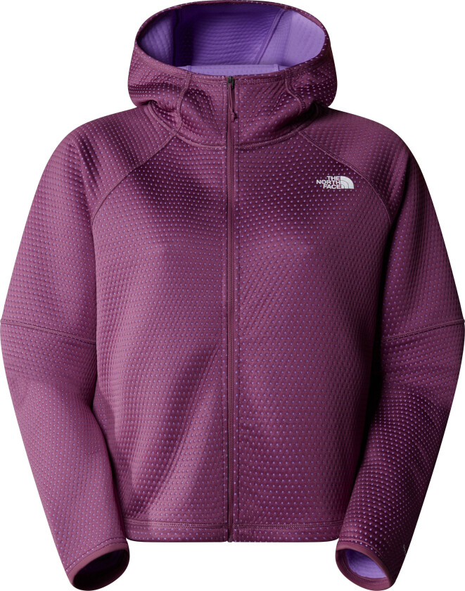 Women's Vertical Thermal Full-Zip Hoodie Midnight Mauve S