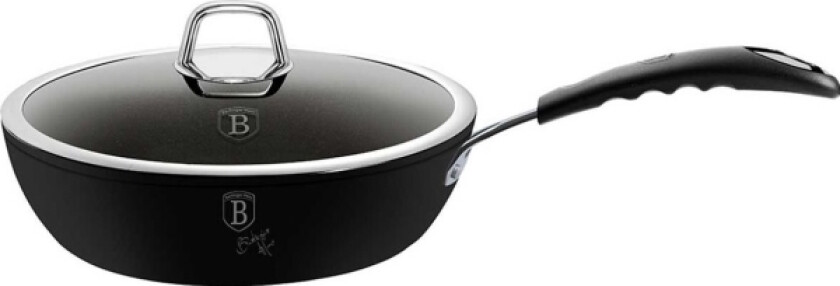 Berlinger Haus Stekepanne Deep Titanium Stekepanne 24Cm Berlinger Haus Black Professional Line Bh-6119