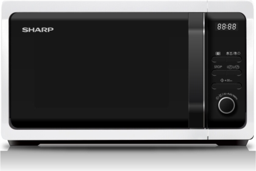 Home Appliances R-243W, Benkeplate, Solo Mikrobølge Ovn, 20 L, 800 W, Knapper, Rotasjon, Hvit