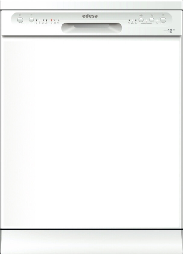 Edw-6120 Wh, Frittstående, Full Størrelse (60 Cm), Hvit, Hvit, Knapper, 1,5 M