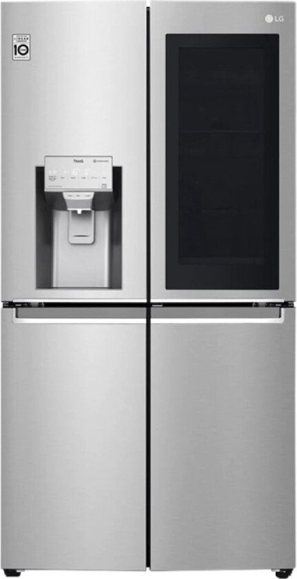 Lg Gmx945ns9f - Kjøleskap/Fryser - Fransk Dør Underfryser Med Vannautomat, Isdispenser - Wi-Fi - Bredde: 91.2 Cm - Dybde: 74.4 Cm - Høyde: 179.3 Cm -
