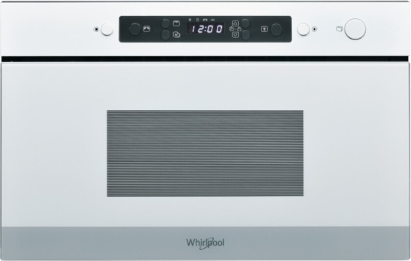 Whirlpool Amw 4920/Wh, Innebygget, Grill Mikrobølge, 22 L, 1700 W, Rotasjon, Berøringskontroll, Hvit