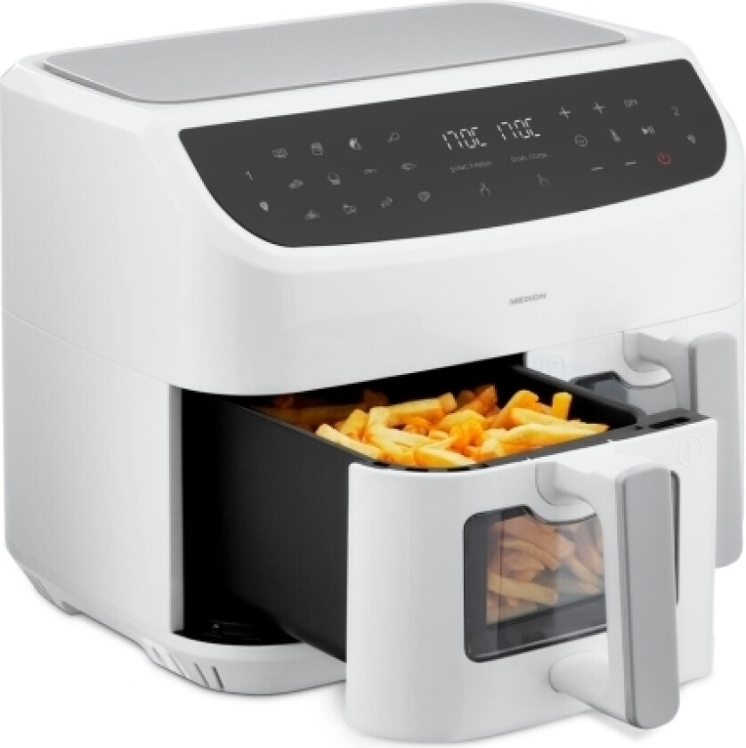Life P20, Luftfrityrkoker, 8,7 L, 50 °C, 200 °C, 60 Min., Dobbel