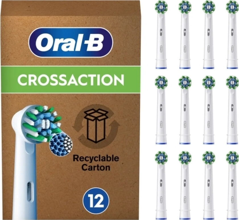 Oral-B Crossaction , 12 Stykker, Hvit, 3 Måned(Er), Oral-B, Boks