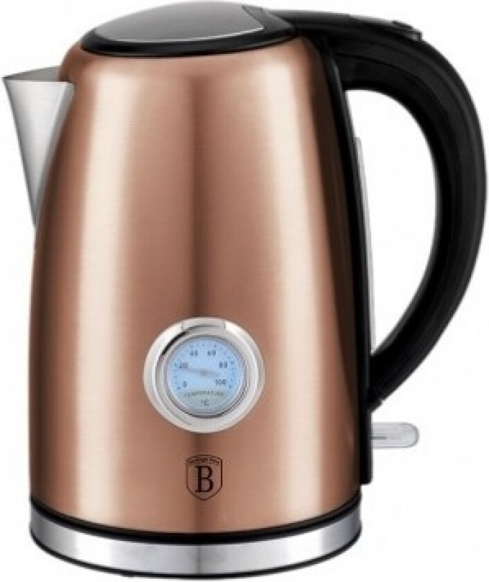 Berlinger Haus Bh/9069, 1,7 L, 2200 W, Rosegull, Rustfritt Stål, Justerbar Termostat, Vannivåindikator