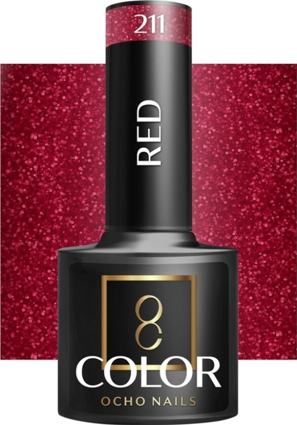 Activeshop Ocho Nails Hybrid Nail Polish Red 211 -5 G