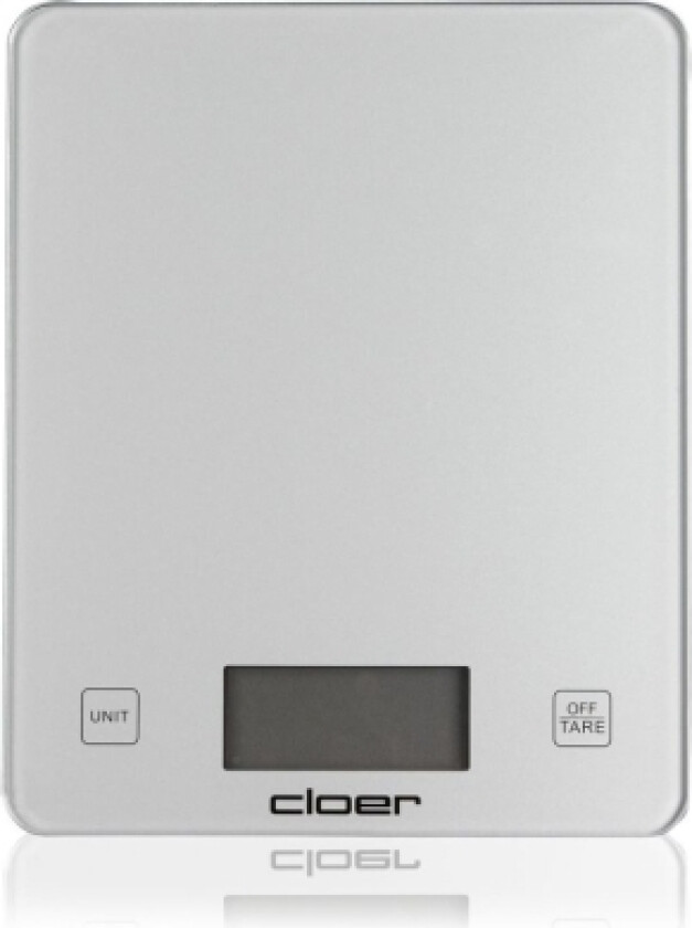 6871, Elektronisk Kjøkkenvekt, 10 Kg, 5 G, Hvit, Glass, Benkeplate