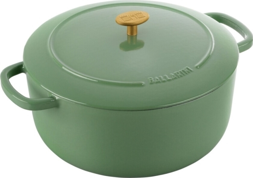 Ballarini Bellamonte Rund Støpejernsgryte - 7 Ltr, Grønn