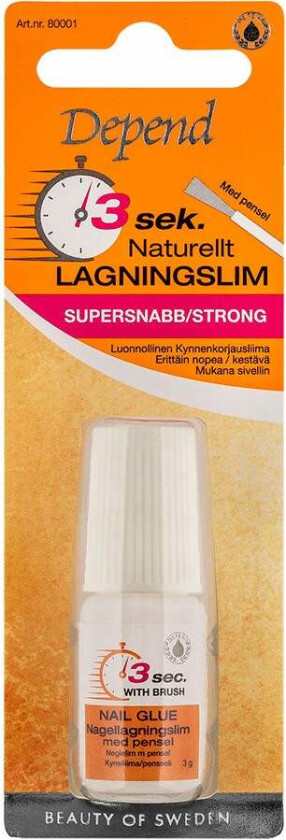 3 Sec. Natural Nail Glue With Brush