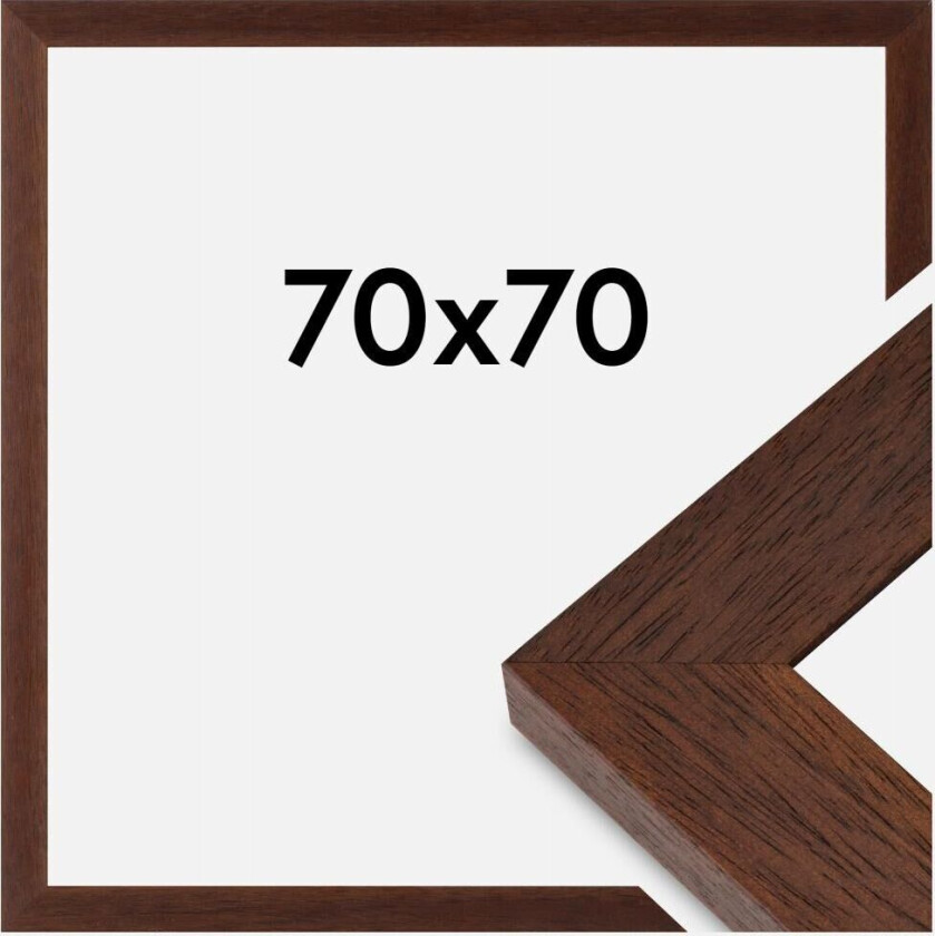 Ramme Juno Akrylglass Teak 70x70 Cm