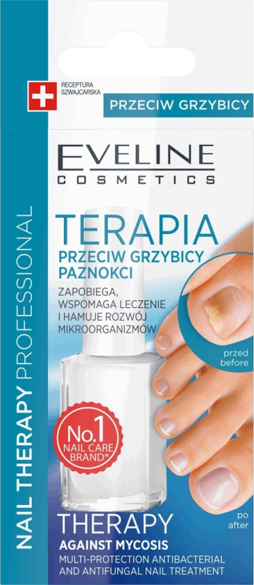 Eveline Negleterapi Lakkterapi Mot Neglesopp 12Ml