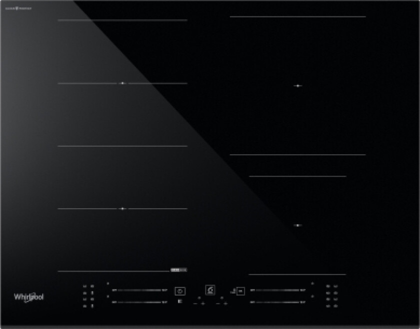 Whirlpool Wf S4665 Cpbf, Sort, Innebygget, 65 Cm, Sonebasert Induksjon, Glass-Keramikk, 4 Zone(S)
