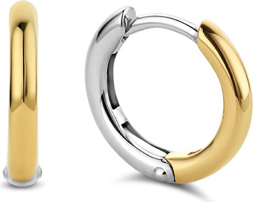 , Øreringer i forgylt 925 sølv