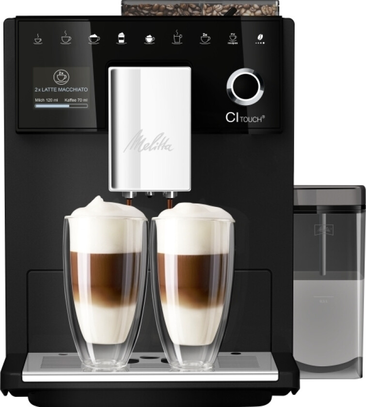 Ci Touch, Espressomaskin, 1,8 L, Kaffebønner, Innebygd Kvern, 1400 W, Sort