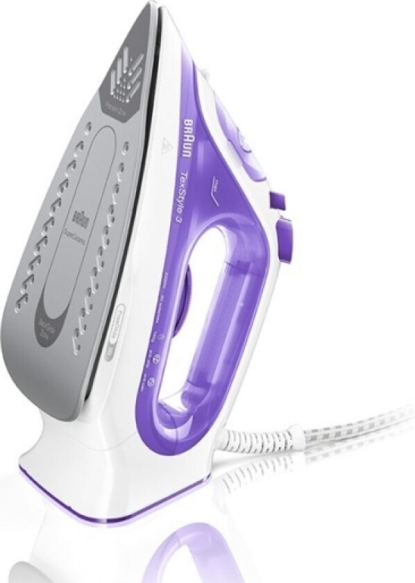 Texstyle 3 Si 3042 Vi - Dampstrykejern - Såleplate: Freeglide 3D Superceramic - 2350 W - Purpur