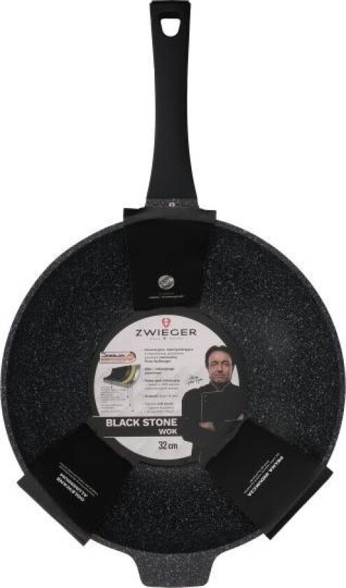 Sort Stone Wok Panne 32Cm