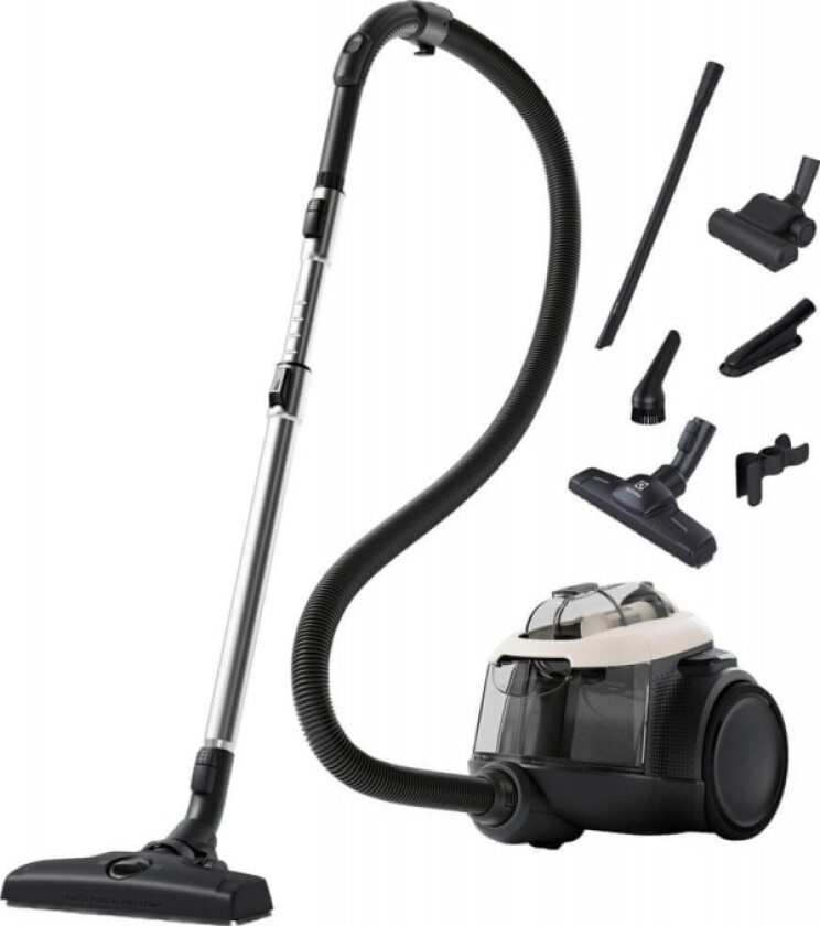 El61h4sw, Uten Pose, Sort, Hvit, 9 M, Skyving, 2 Hjul, Tørr