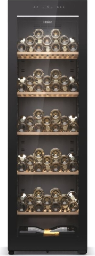 Wine Bank 60 Serie 5 Hws247ggu1, Vin Kjøleskap, Frittstående, 247 Flasker, G, Sort, Sort
