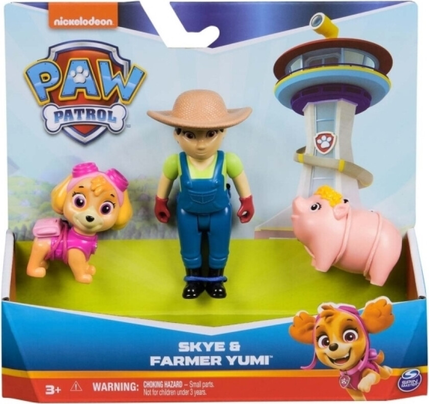 -Figur Av Paw Patrol Skye Og Farmer Yumi-Figurer
