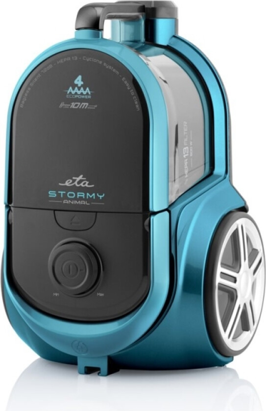 Eta Stormy Animal 2517 90000 - Støvsuger - Kanister - Uten Pose - Blå