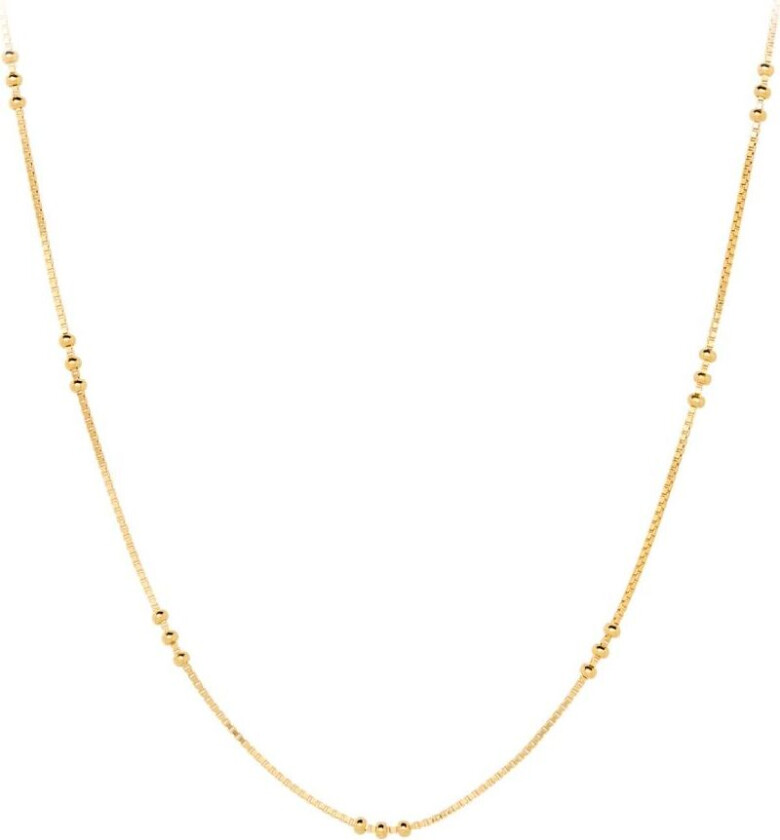 Eva Forgylt Sølv Halskjede N-721-GP