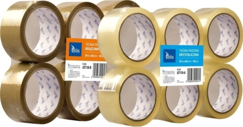 Tetis Packaging Tape Crystal. 48Mmx50mx48mik. Price For 1 Tetis Tape