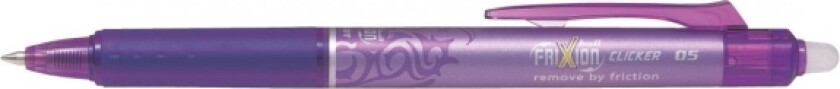 Kuglepen Pilot Frixion Clicker Lilla Fine 0,5 Mm - (12 Stk.)
