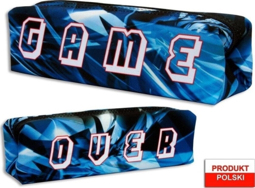 Warta Pennal Skolepenal War-1241 Blokk Game Over Blå.