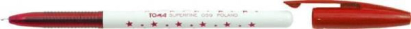 Toma S-Fine Kulepenn Rød - To-059 22/23