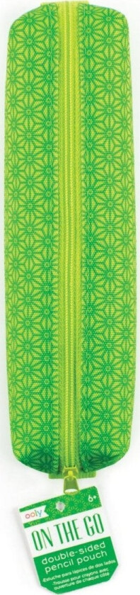 Pencil Case Colored Balloons Double-Sided Green Pencil Case