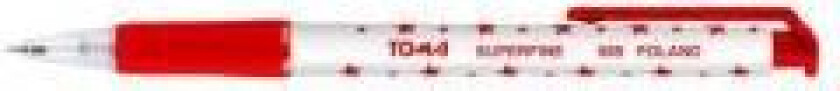Toma Superfine Kulepenn 0,5 Mm Rød Toma (205168)