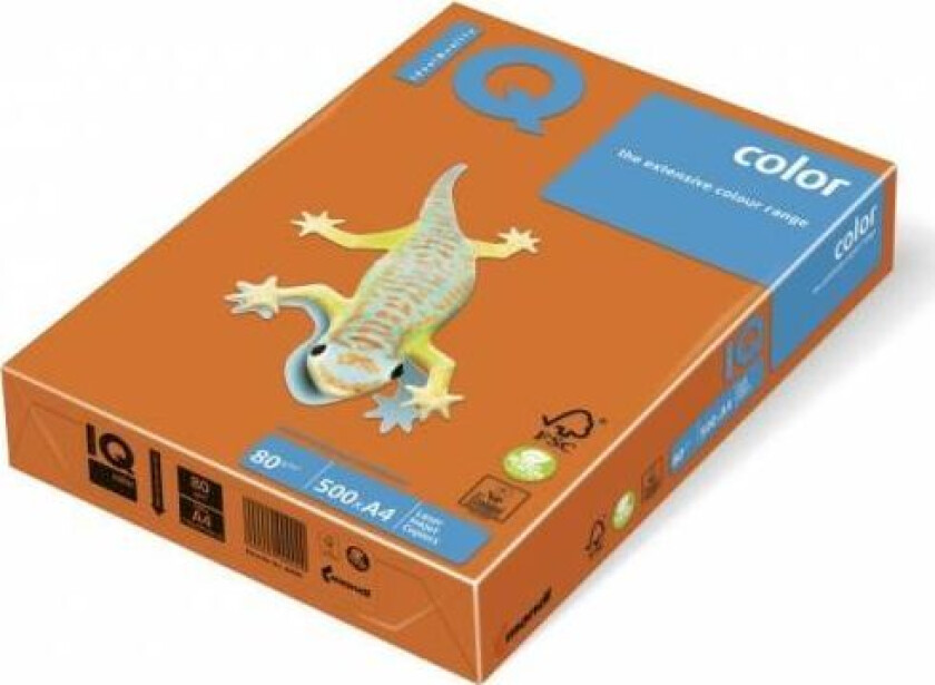 Iq Color Iq Color A4 Kopipapir 160G Oransje 250 Ark