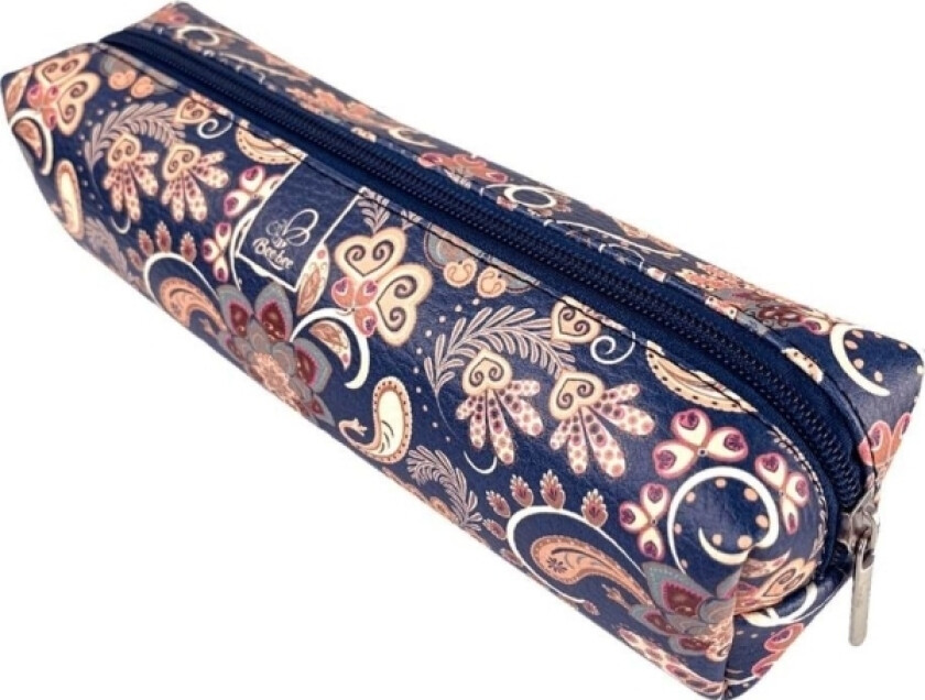 Bee-Bee Pennal Rektangulært Pennal Paisley Flowers Blå