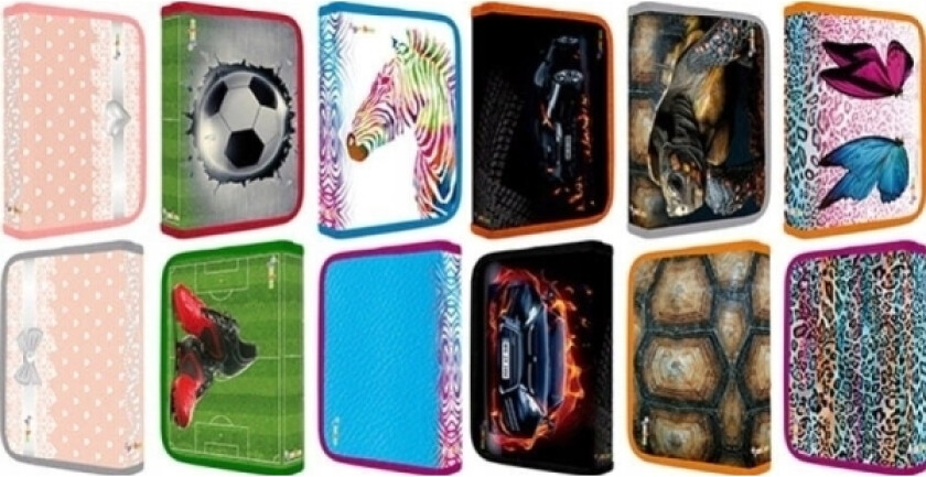 Pencil Case. School Pencase Mix Of Patterns