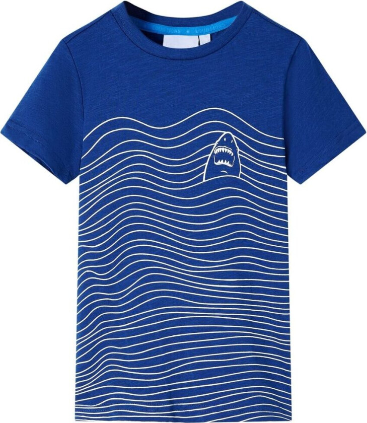 T-skjorte for barn mørkeblå 128