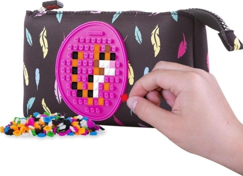 Cass Pencil Case Film Neoprene Pencil Case With A Zipper With A Pink Panel