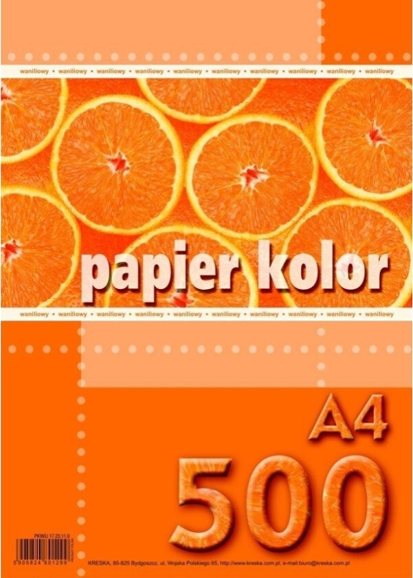 Kreska A4 Kopipapir 80G Vanilje 500 Ark
