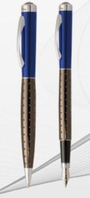 Tetis Pen + Blå Kulepenn I Etui Kk472-Pdn