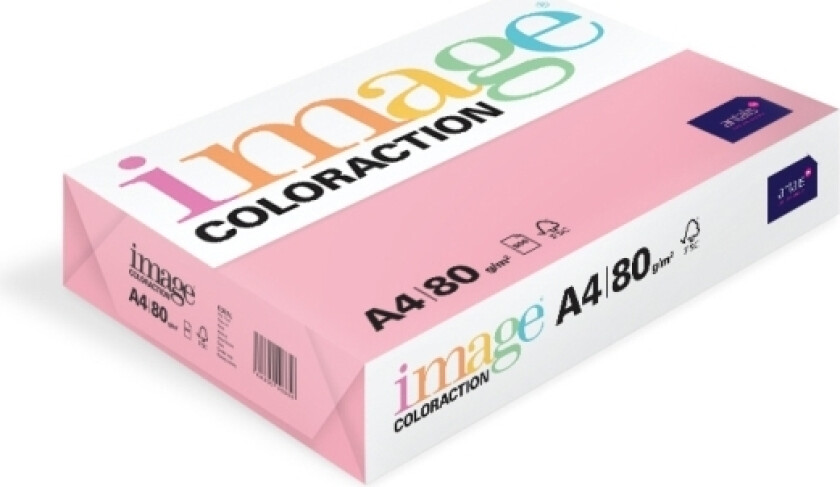 Kopipapir Image Coloraction A4 80G Coral Mid Pink 500Ark/Pkt