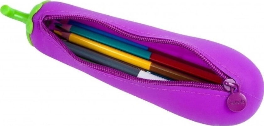 Pencil Case Aubergine-Shaped Silicone Pencil Case