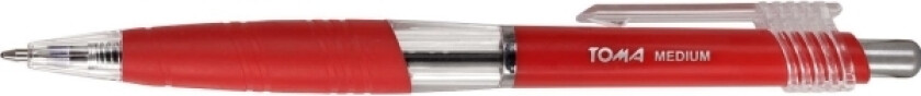 Toma Uttrekkbar Kulepenn Rød - To-038 22