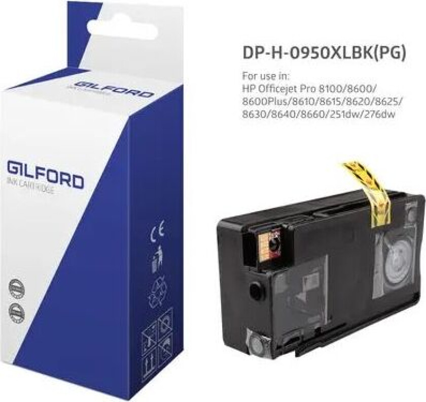 Blekk Svart Dh-950xlbk - Pro 8100