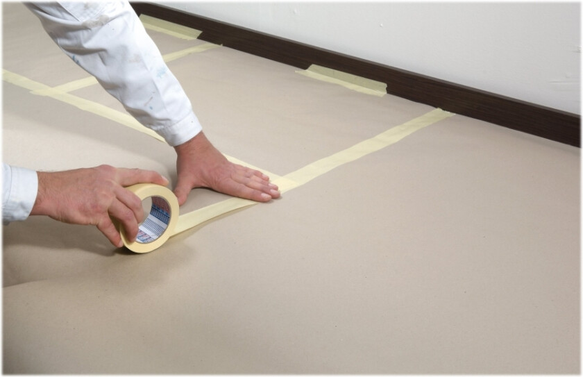 Tesa 4323 - Maskeringstape - 50 Mm X 50 M - Lett Kreppet Papir - Lys Beige