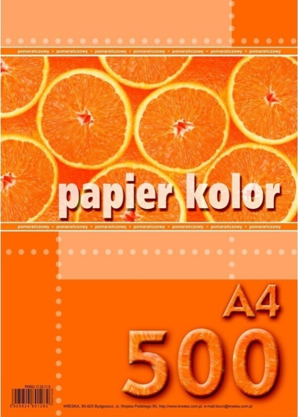 Line A4 Kopipapir 80G Oransje 500 Ark