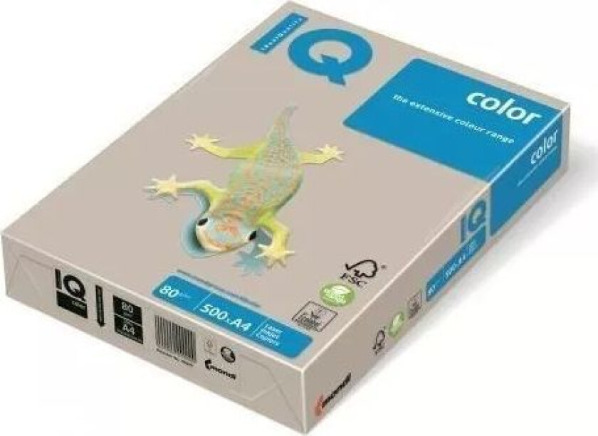 Iq Color Iq Color A4 Kopipapir 80G Grått 500 Ark