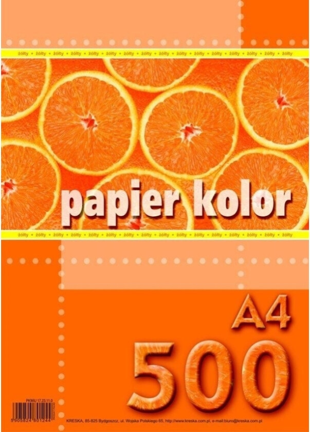 Linje A4 Kopipapir 80G Gul 500 Ark