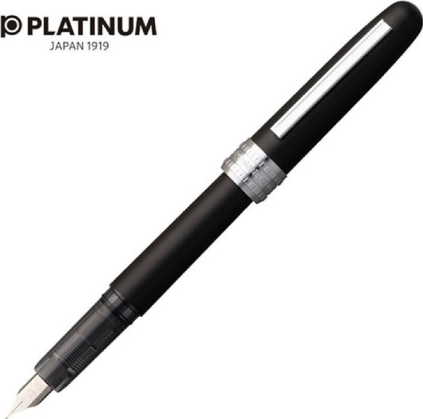 Plaisir Black Mist Fyllepenn, M, Matt Sort